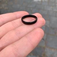 Anello uomo nero misura 18