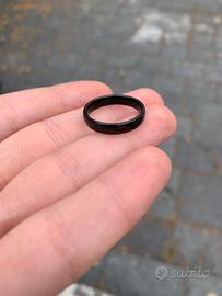 Anello uomo nero misura 18