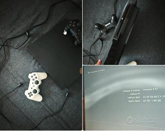 ps3 con cavetti e 2 joystick