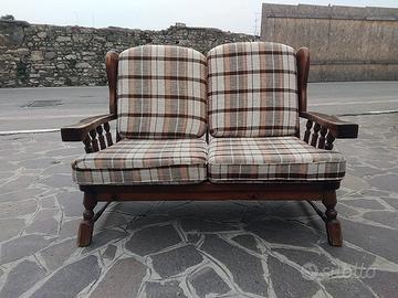 Divano 2 posti arte povera + 2 poltrone singole