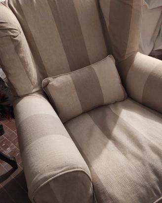 Poltrona lino e cotone