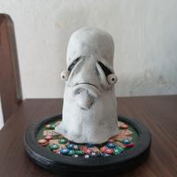 Statuetta fantasmino poker player (fatta a mano)
