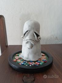 Statuetta fantasmino poker player (fatta a mano)