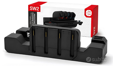 Stazione Ricarica 4 Joy-Con per Switch 2 con Slot