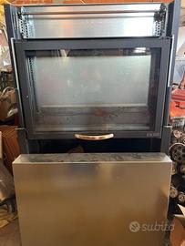 Camino caminetto termo camino con vetro