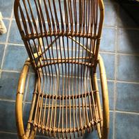 Sedia Dondolo in Bambù