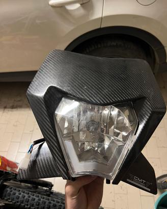 Mascherina CMT carbonio KTM