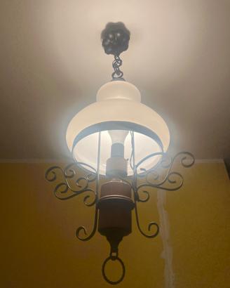 2 lampadari a sospensione in stile rustico
