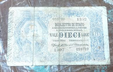 10 LIRE UMBERTO I 