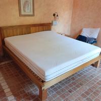 struttura letto completa di rete e materasso