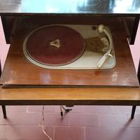 giradischi con mobiletto philips antico