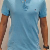 Polo celeste Tommy Hilfiger tg XS