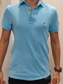 Polo celeste Tommy Hilfiger tg XS