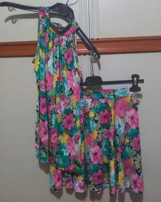 completo floreale taglia S