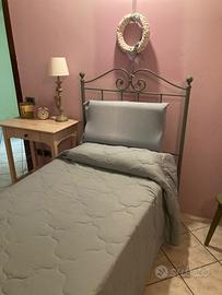 Letto singolo in ferro battuto