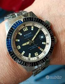 Sicura Sub Diver orologio vintage anni 70