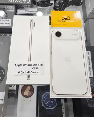 Apple iPhone Air 1TB - 6 CICLI DI CARICA