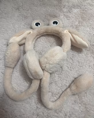 Paraorecchie peluche rane simpatica