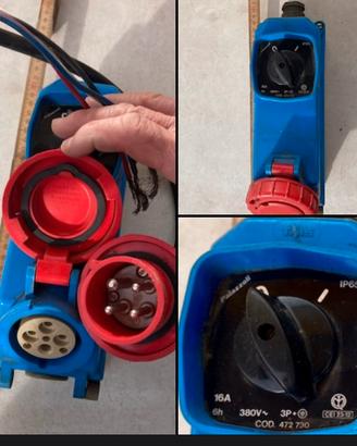 Presa Palazzoli 380 V TAIS + spina 380 V Gewiss