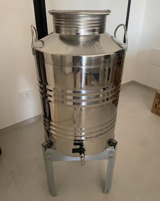 Bidone Olio 50 lt in acciaio