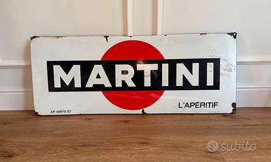 Insegna Martini smaltata 100x40