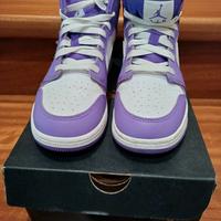 scarpe jordan 1 mid donna  viola