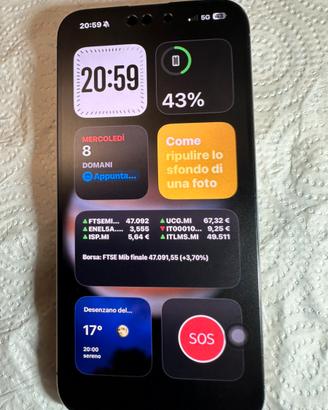 Iphone 15 pro max 256 gb batteria 100%