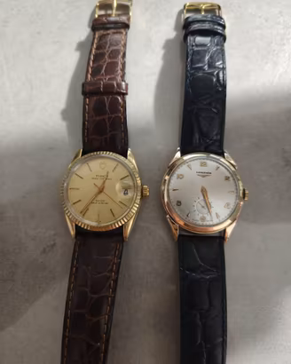 Tudor Price Oysterdate oro e Longines calibro 22A