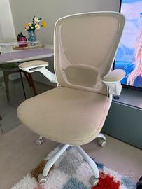 Sedia da ufficio ergonomica - beige