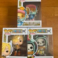 Funko Pop Brook 2147, Chopper 2148, Sanji 2167