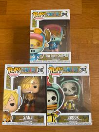 Funko Pop Brook 2147, Chopper 2148, Sanji 2167