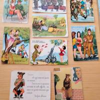 Cartoline umoristiche militari vintage 