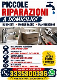 Idraulico ed elettricista piccole manutenzioni