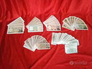Lotto di fiches plastificate raffiguranti Lire Ita