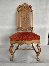 Coppia di sedie Chippendale in noce,