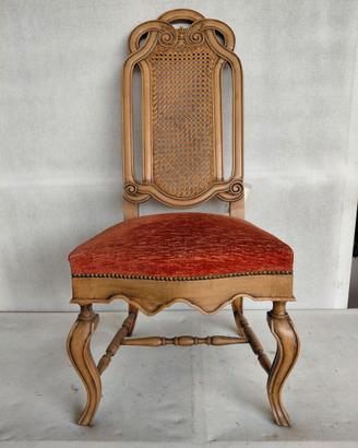 Coppia di sedie Chippendale in noce,
