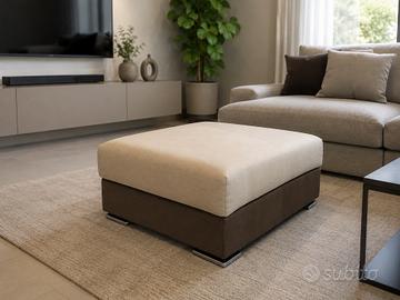 Pouf Design 90x90 cm Tessuto Sfoderabile | Nuovo