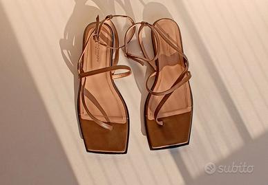 Sandali bassi in vero cuoio "Erika Cavallini" n.38