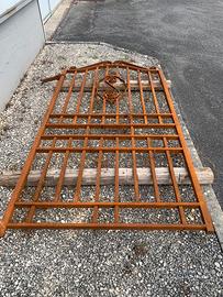 Cancello in ferro anticato e sabbiato