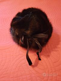 Pelliccia di visone con cappello