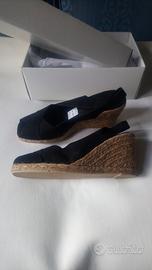 Sandali donna con zeppa in corda, nuove, numero 40