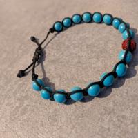 Braccialetto artigianale Shamballa 