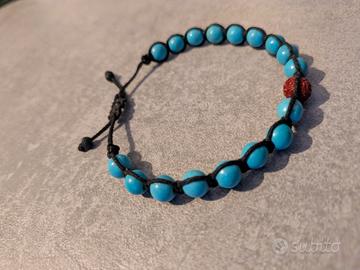Braccialetto artigianale Shamballa 
