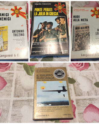 Libri: 4 pocket longanesi anni '70 storia 