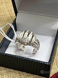 Anello oro bianco 18kt