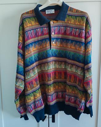 Maglione vintage Dalmine uomo size XL 100% cotone 