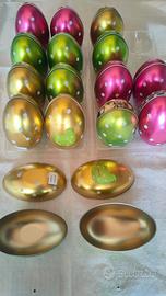 Contenitori forma uovo in  latta