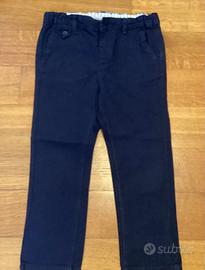 Pantaloni blu, 100% cotone, bimbo 30/36 mesi