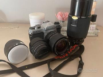 PENTAX K1000 corredata  con ottiche funzionante!