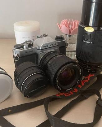 PENTAX K1000 corredata  con ottiche funzionante!